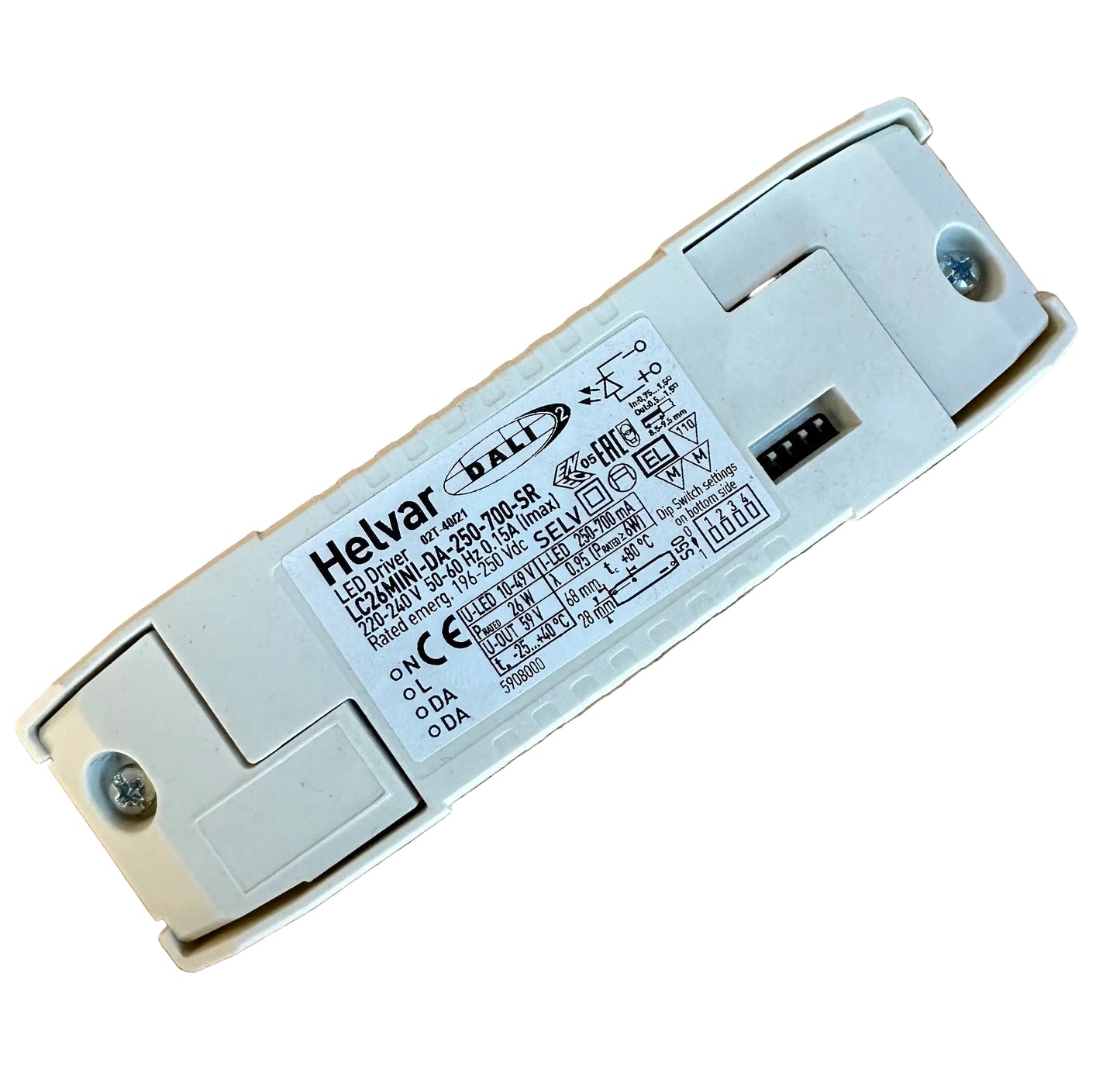 Helvar LC26MINI-DA-250-700-SR 11.5-26W 250-700mA DALI LED Driver - LED Retro