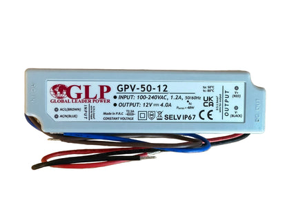 GLP GPV-50-12 48W 12V/4A IP67 LED Power Supply -LED Retro