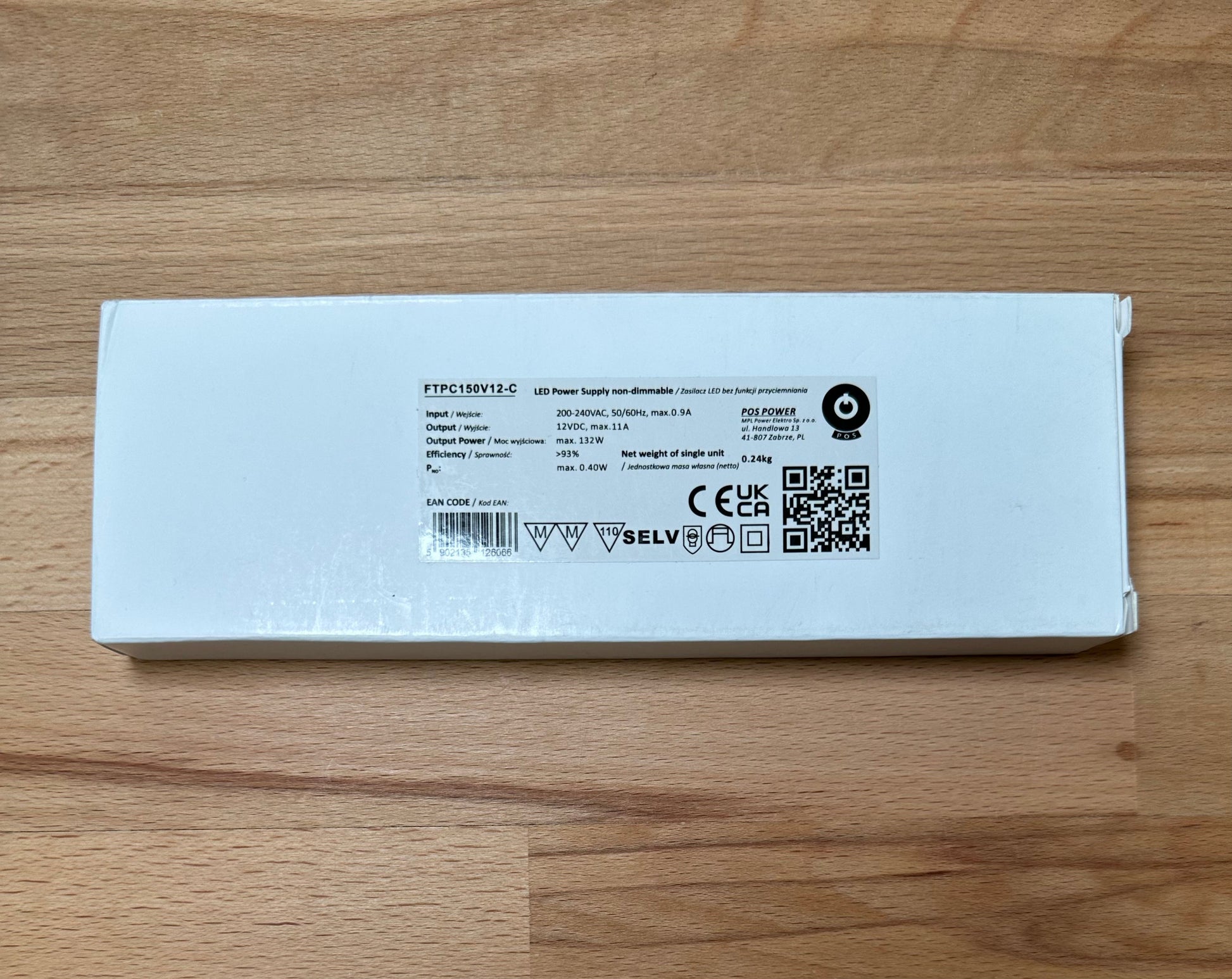 POS Power FTPC150V12-C 132W 12V/11A LED Power Supply - LED Retro