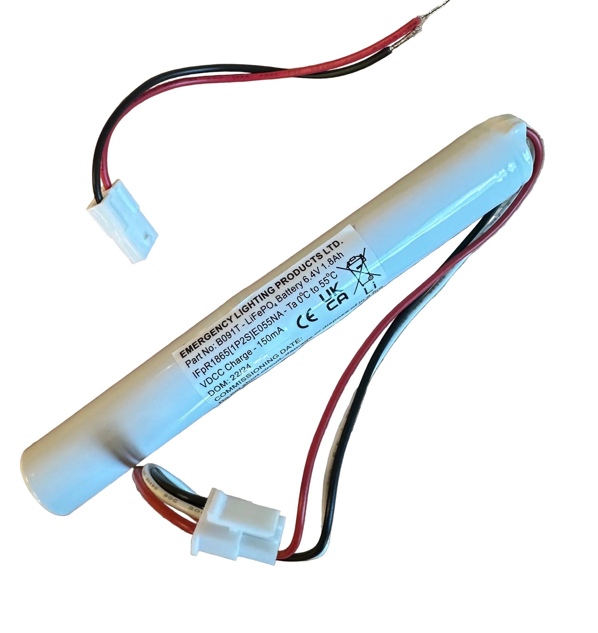 ELP B091T 6.4V 1.8Ah LiFePO4 Battery Stick - LED Retro