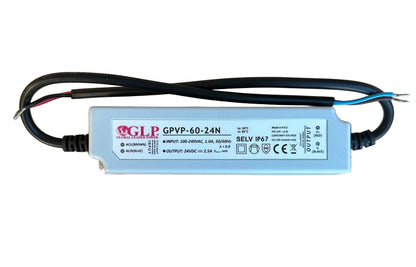 GLP GPVP-60-24N 60W 24V/2.5A CV IP67 LED Power Supply - LED Retro