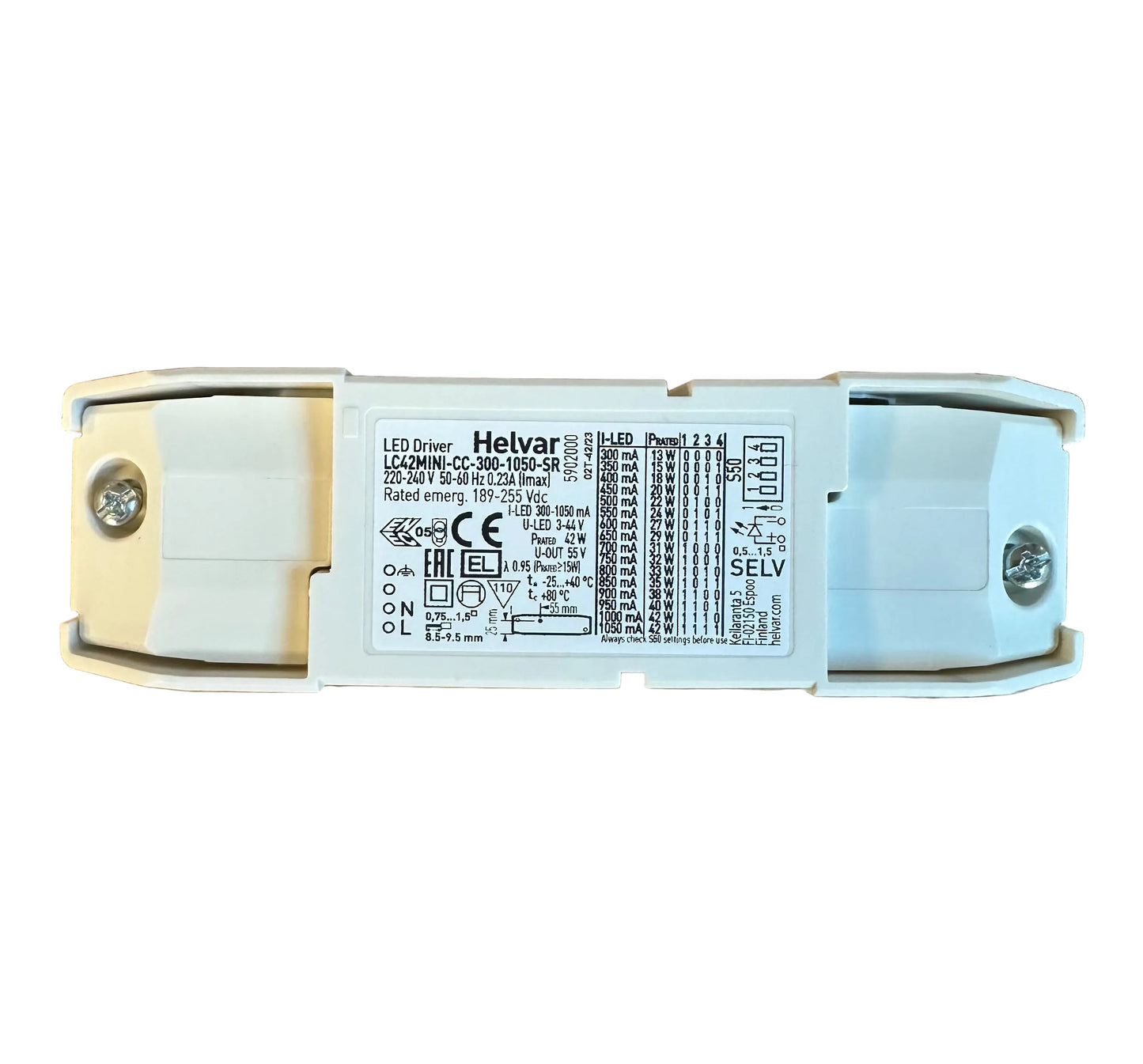 Helvar - LC42MINI-CC-300-1050-SR - LED Retro