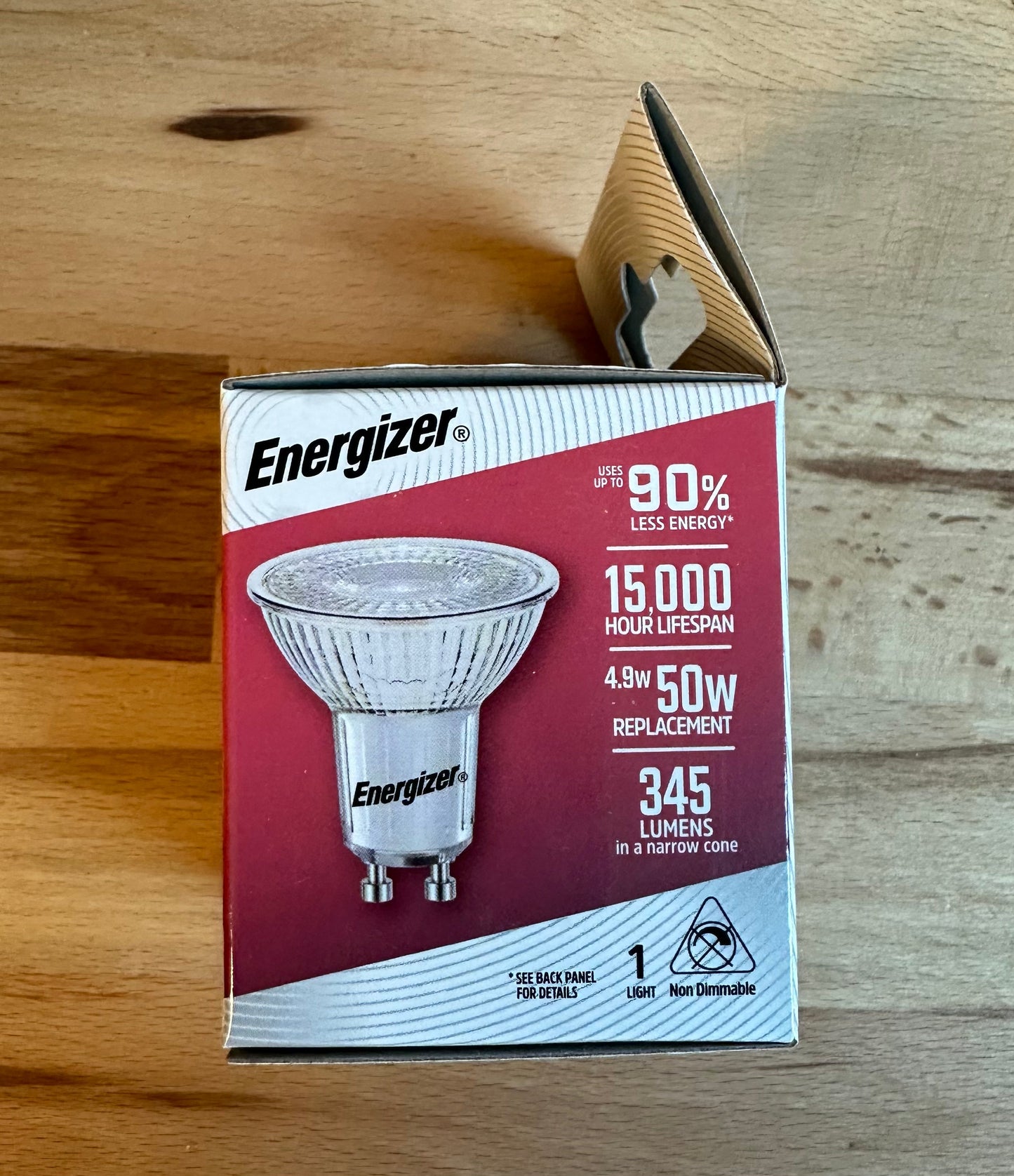S9409 Energizer 5W LED GU10 350LM Cool White - LED Retro