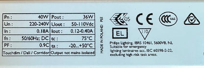 Philips 929000852203 Xitanium 36W 0.12-0.40A 110V TD 230V - LED Spares