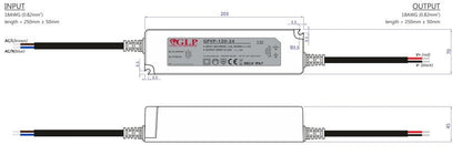 GLP GPVP-120-24 120W 24V/5A CV IP67 LED Power Supply - LED Retro