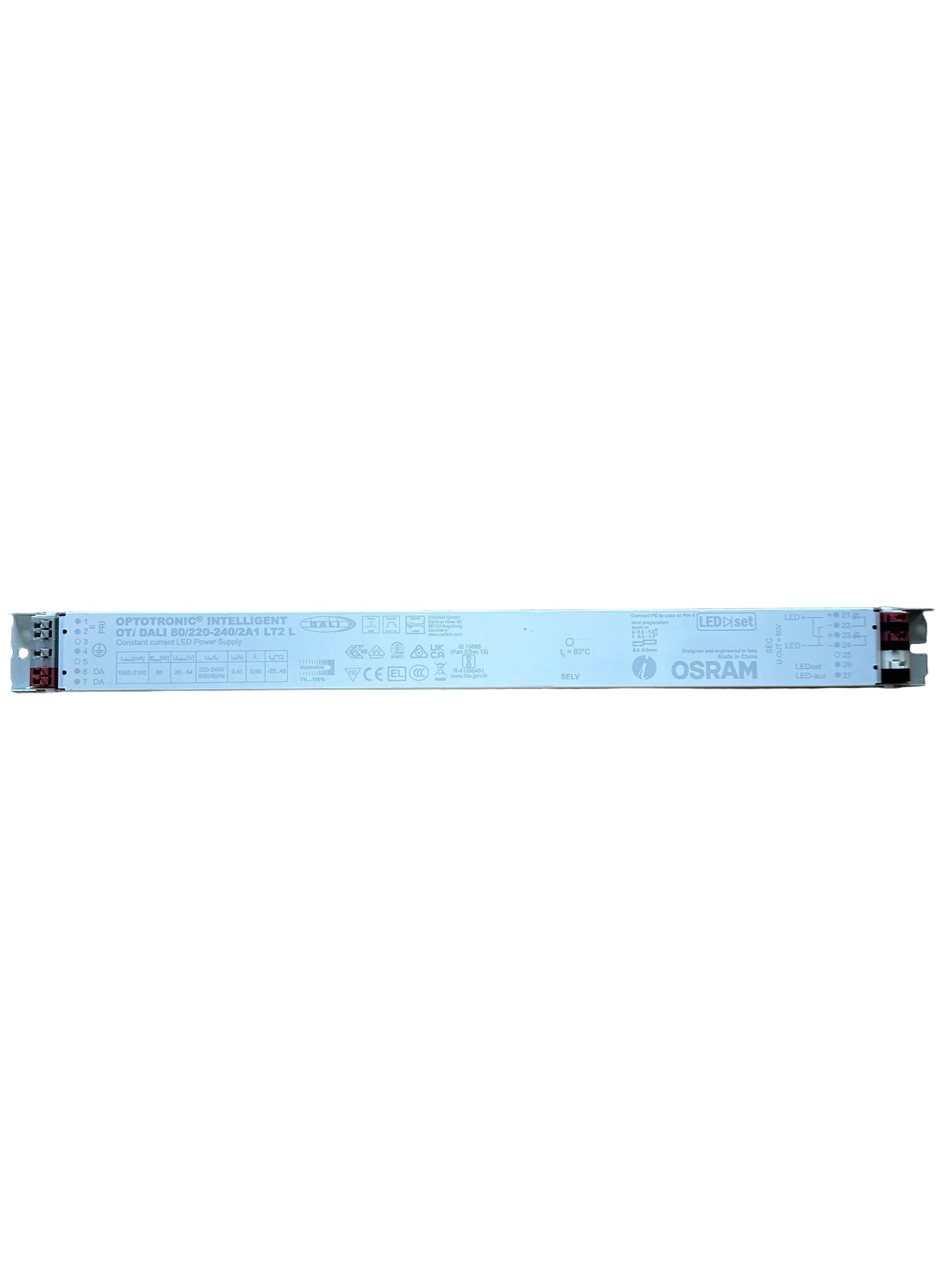 Osram Ledvance OTi DALi 80/220-240/2A1LT2 L Linear DALI LED Driver