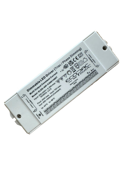 Ecopac ELED-40P-C300/1400T Triac Dimmable Selectable Current LED Driver - LED Retro