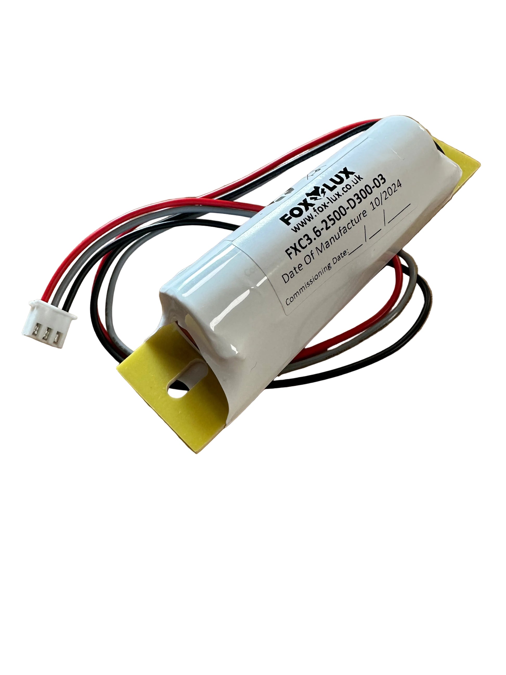 FOXLUX FXC3.6-2500-D300-03 1 cELL 2.5ah Li-ion Battery With Fixing Plate - LED Retro