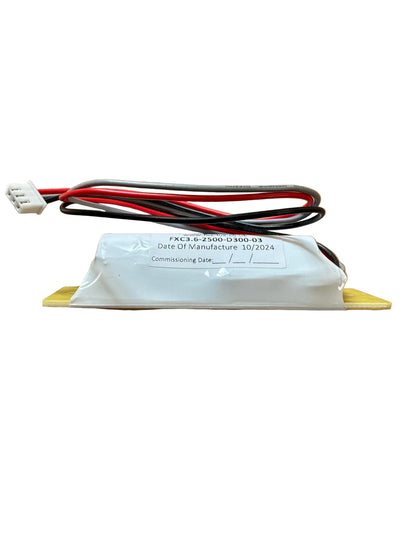 FOXLUX FXC3.6-2500-D300-03 1 cELL 2.5ah Li-ion Battery With Fixing Plate - LED Retro