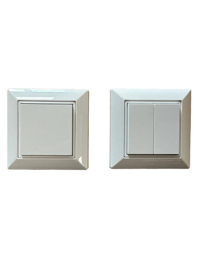 EnOcean Easyfit Self-Powered Single / Double Rocker Wall Switch E8221-A270 & A280 - Casambi - LED Retro