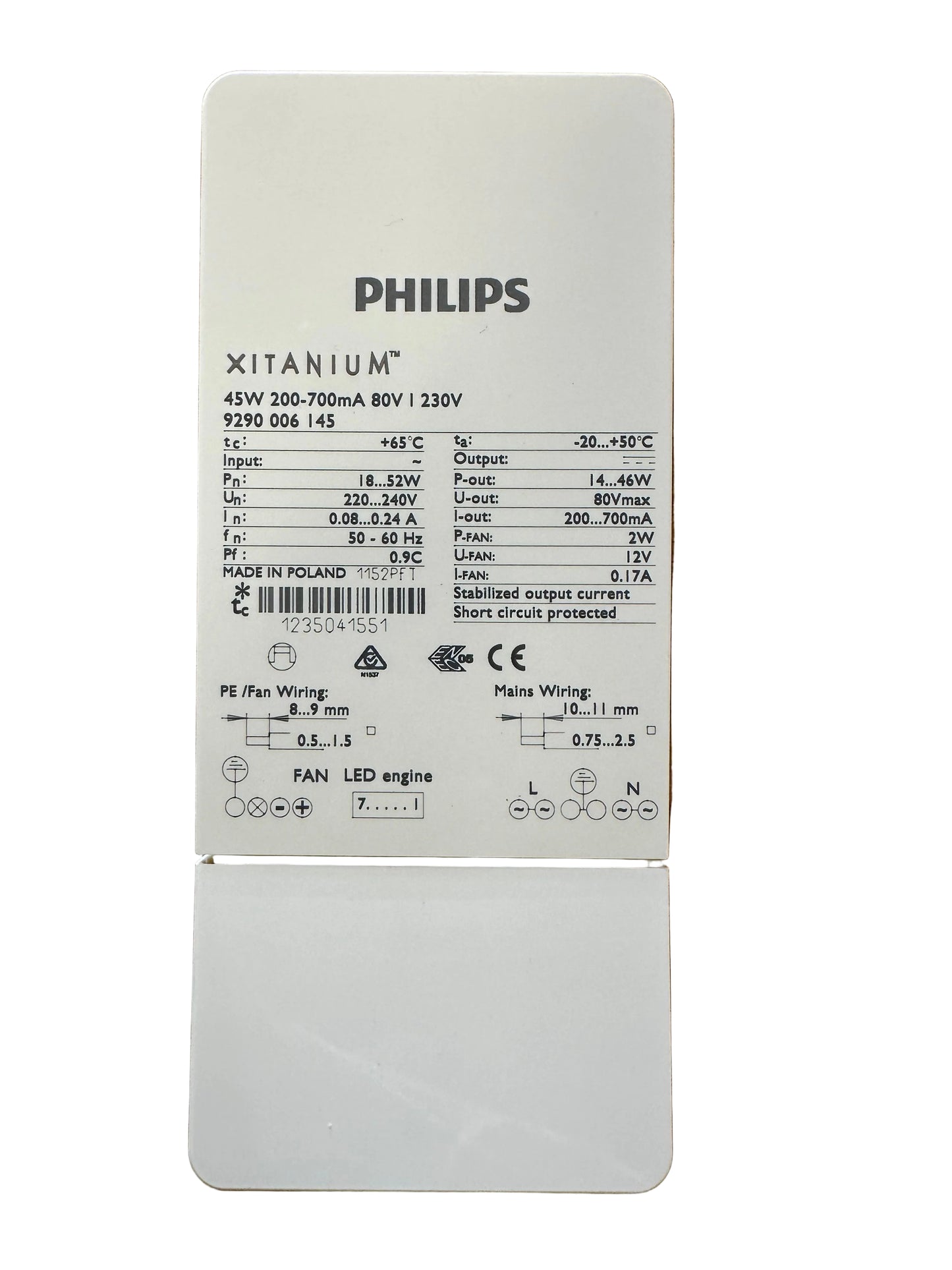 Philips 929000614503 Xitanium 45W 200-700mA 80V I 230V - LED Retro