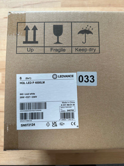 4099854040702 - HQL LED ALU Performance 4000lm 29W 840 E27 - LED Retro