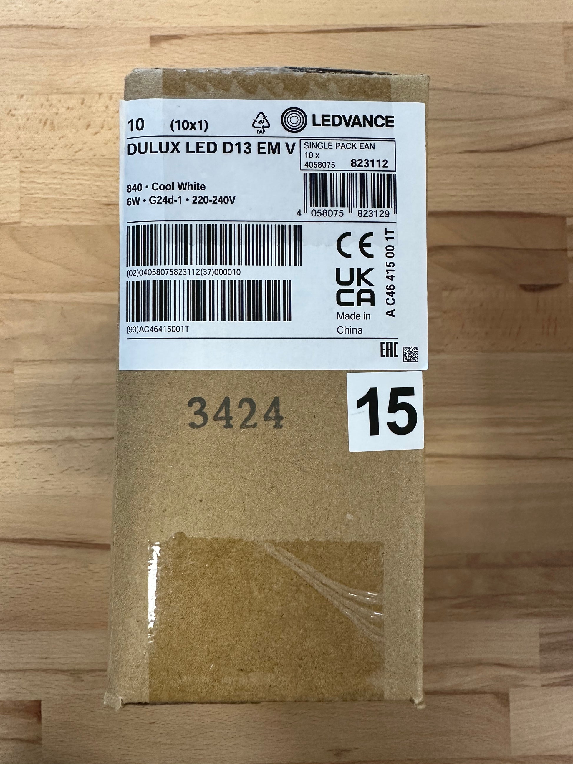 4058075823112 = DULUX LED D13 EM AC MAINS VALUE 6W 840 G24d-1 660lm - LED Retro