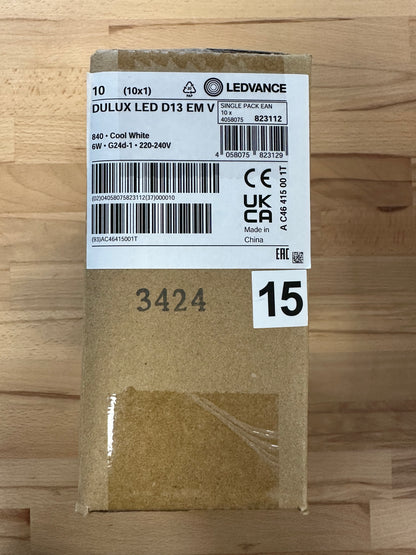 4058075823112 = DULUX LED D13 EM AC MAINS VALUE 6W 840 G24d-1 660lm - LED Retro