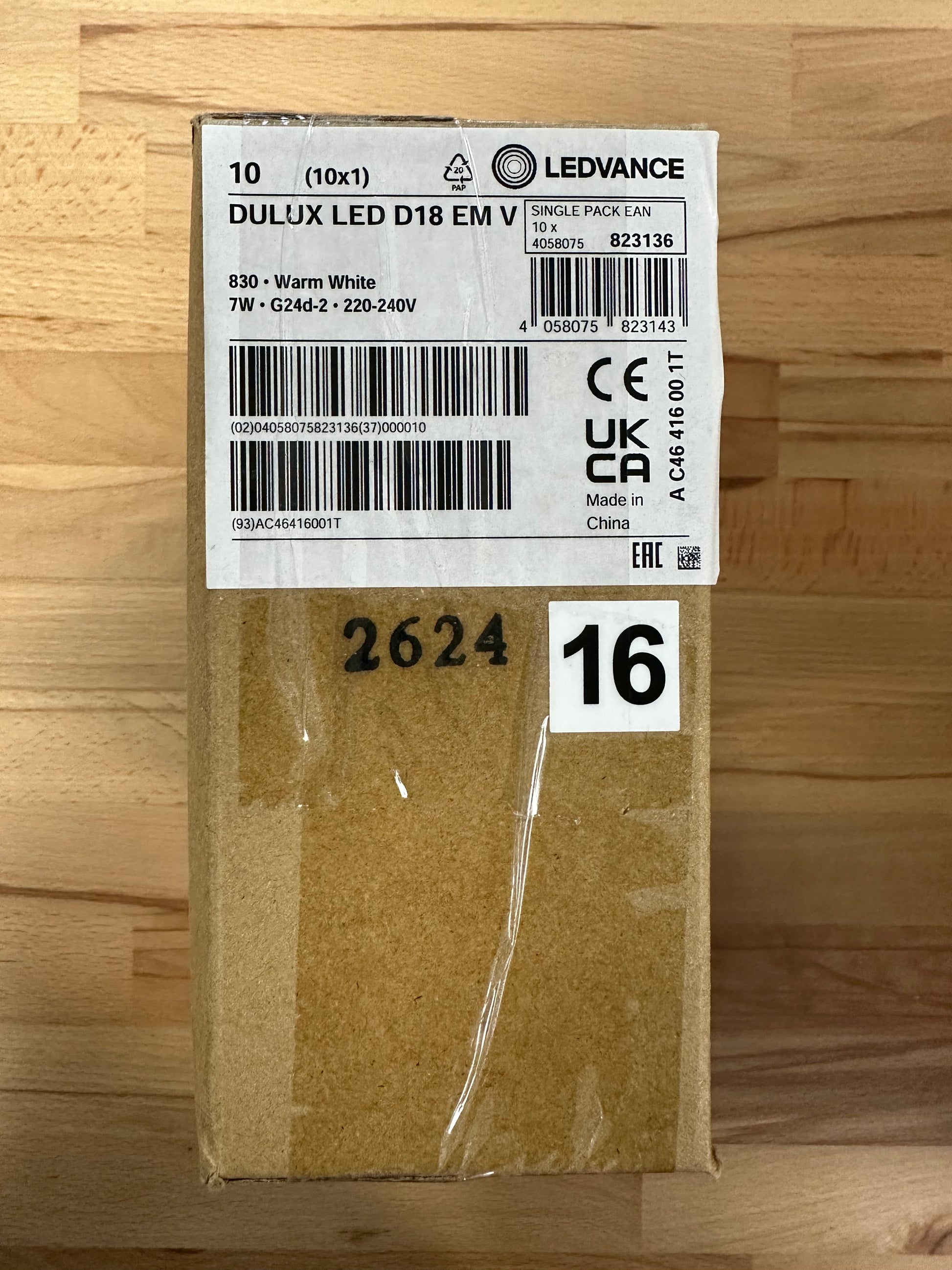 4058075823150 = DULUX LED D18 EM & AC MAINS VALUE 7W 840 G24d-2 770lm - LED Retro