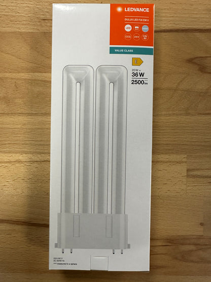4058075822511 = DULUX LED F36 EM & AC MAINS VALUE 20W 840 2G10 - 2500lm - LED Retro