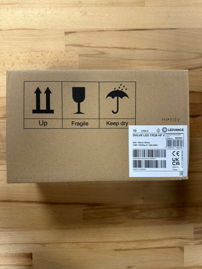 4058075822290 = DULUX LED T/E26 HF & AC MAINS VALUE 10W 830 GX24Q-3 990lm - LED Retro