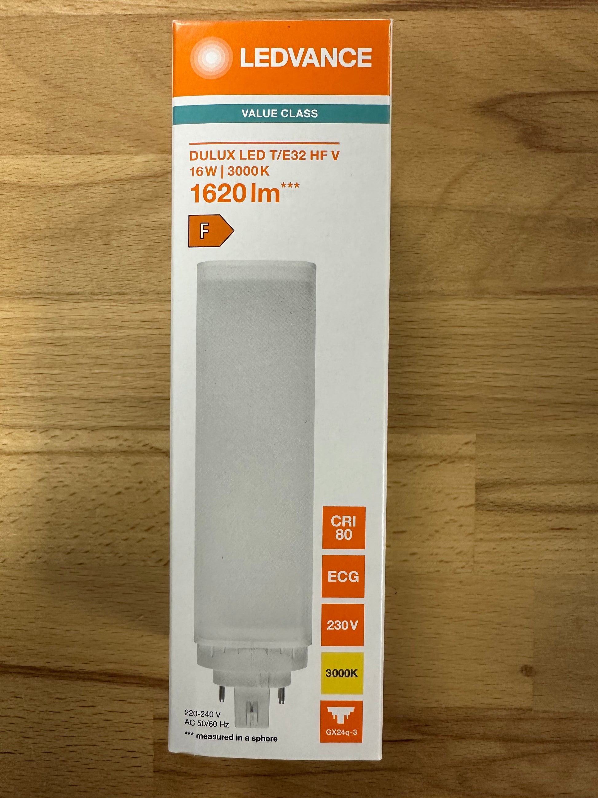 4058075822337 = DULUX LED T/E32 HF & AC MAINS VALUE 16W 830 GX24Q-3 1620lm - LED Retro