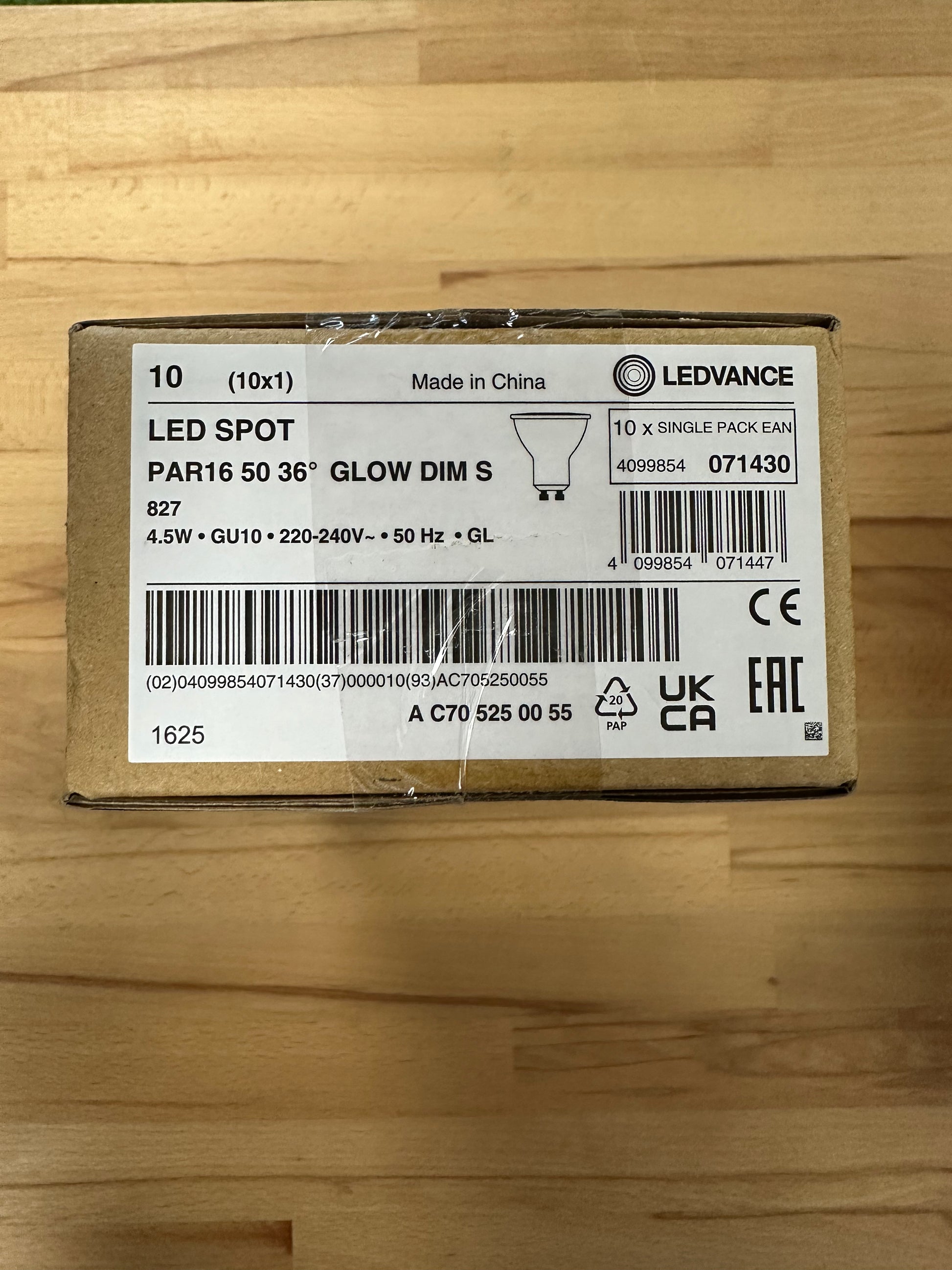 Ledvance LED PAR16 50 36° GlowDim S 4.5W 827 GU10 Lamp - 4099854071430 - LED Retro