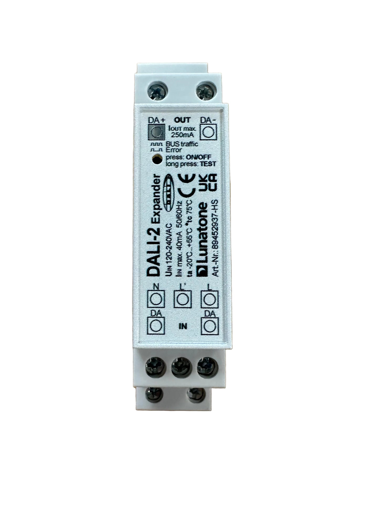 Lunatone DALI-2 Expander Din Rail - 89452937-HS - LED retro