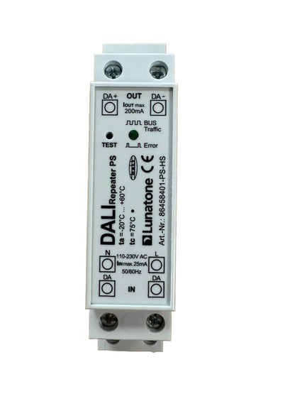 Lunatone DALI Repeater PS, DIN Rail - 86458401-PS-HS - LED retro