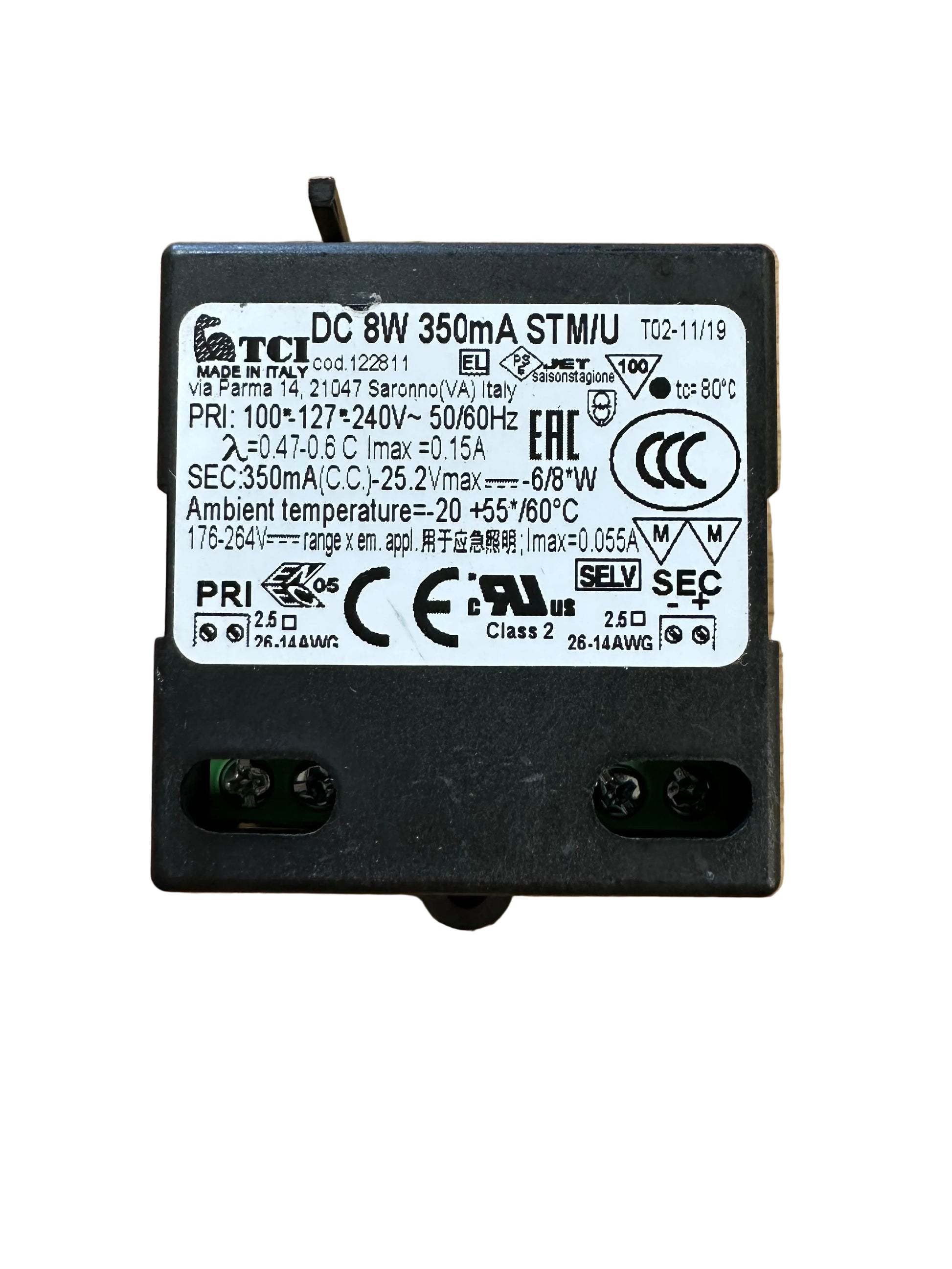 TCI 122811 DC 8W 350mA STM/U 8W 350mA LED Driver - LED Retro 