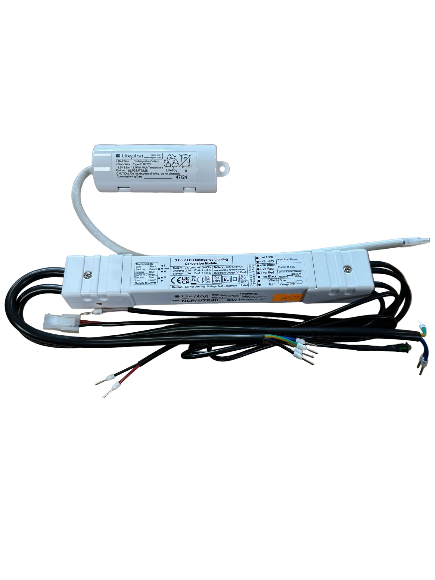 Liteplan NLP1/TP40 LED Remote Emergency Kit - LED Retro