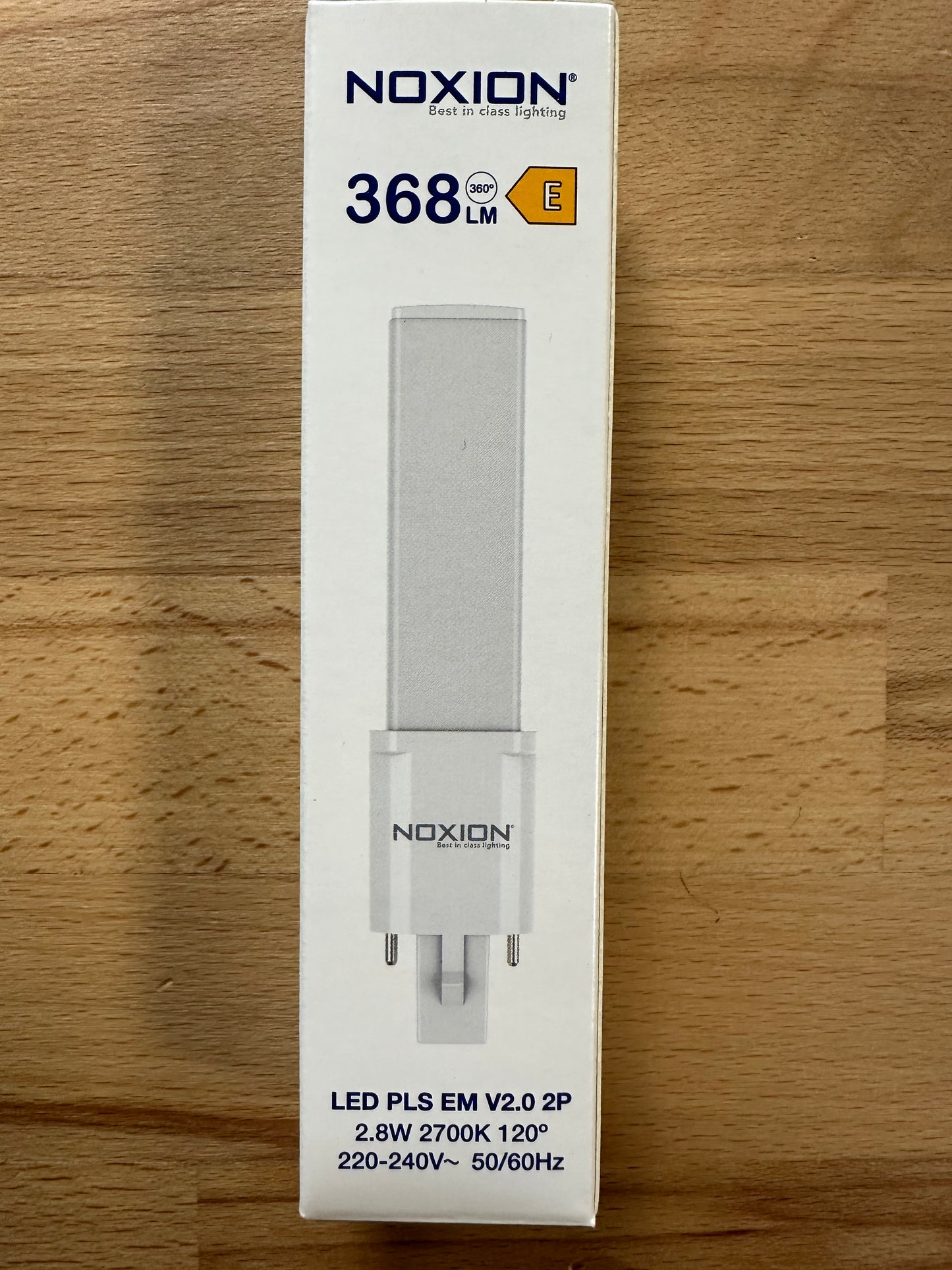 248455 = Noxion Lucent PL-S LED 2.8W = 5W G23 2Pin 827 Extra Warm White 368lm - LED Retro