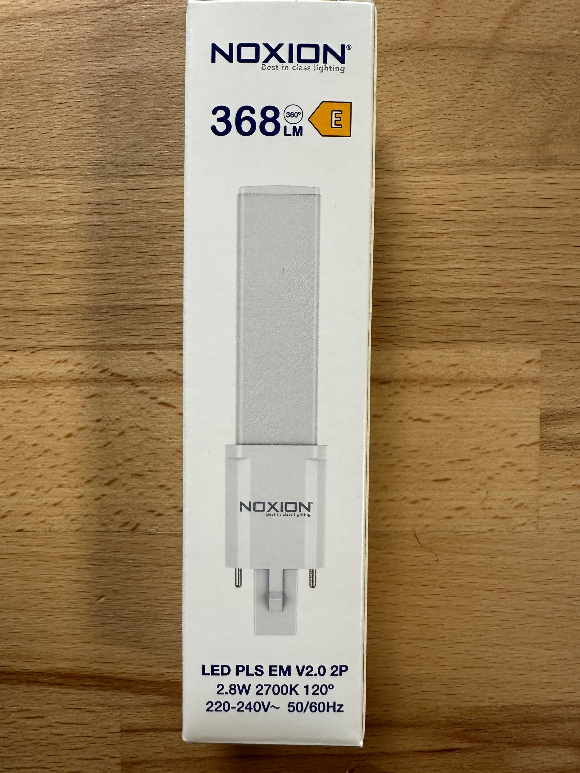 248455 = Noxion Lucent PL-S LED 2.8W = 5W G23 2Pin 827 Extra Warm White 368lm - LED Retro