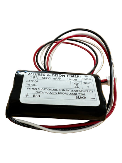 1IXR19/66-2 DISON 3.7V 5.0AH 2 Cell Side by Side Li-ion Battery - LED Retro