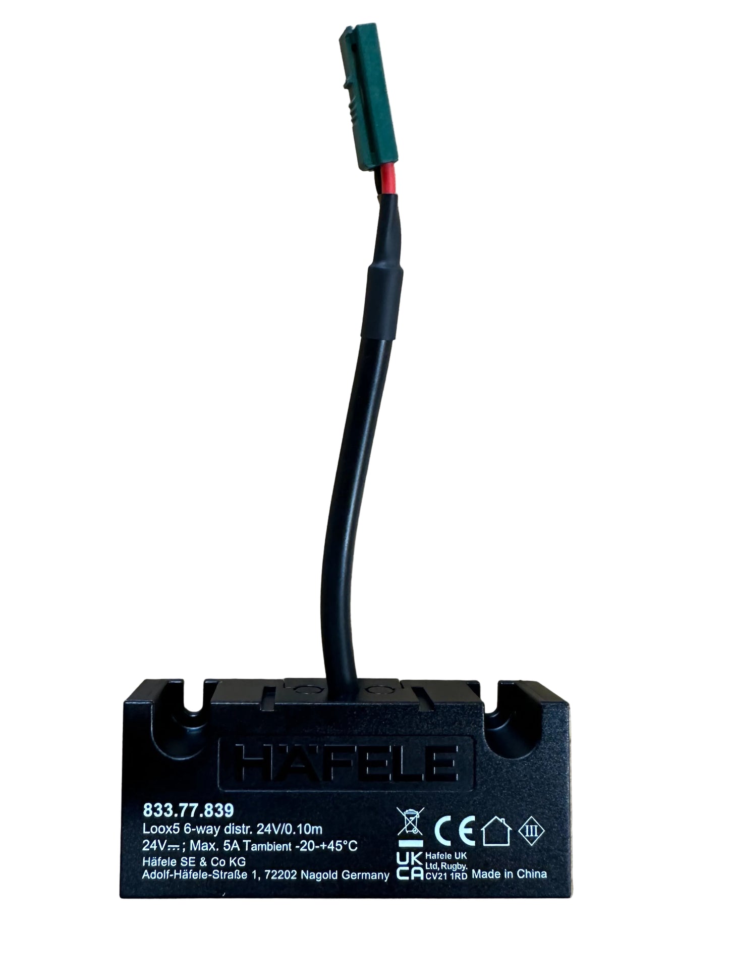 HAFELE Distributor 24V, 6-Way, without Switching Function 24V - 833.77.839 - LED Retro