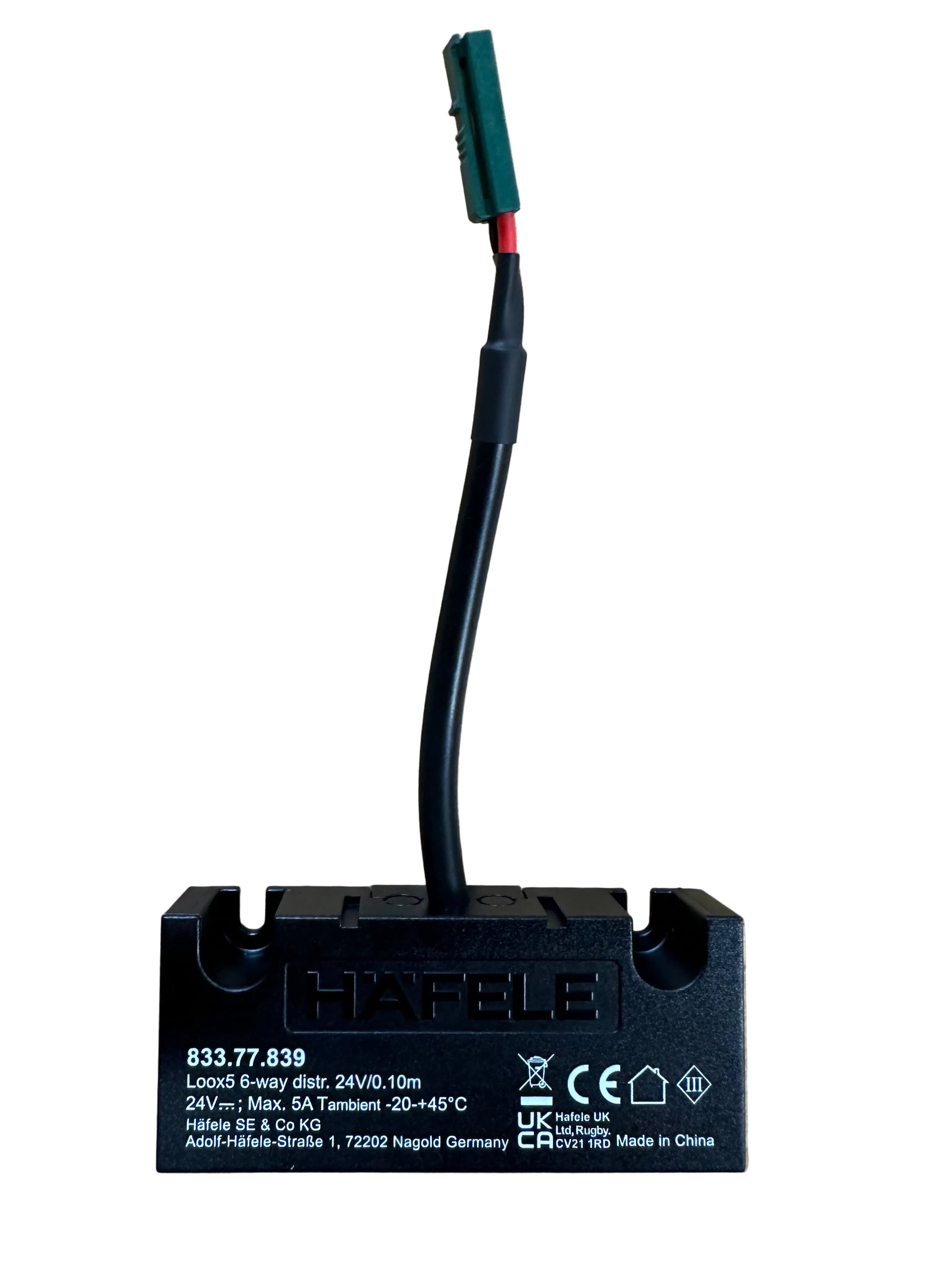 HAFELE Distributor 24V, 6-Way, without Switching Function 24V - 833.77.839 - LED Retro