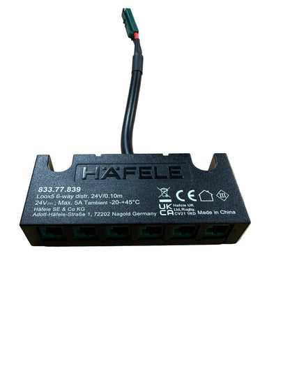 HAFELE Distributor 24V, 6-Way, without Switching Function 24V - 833.77.839 - LED Retro