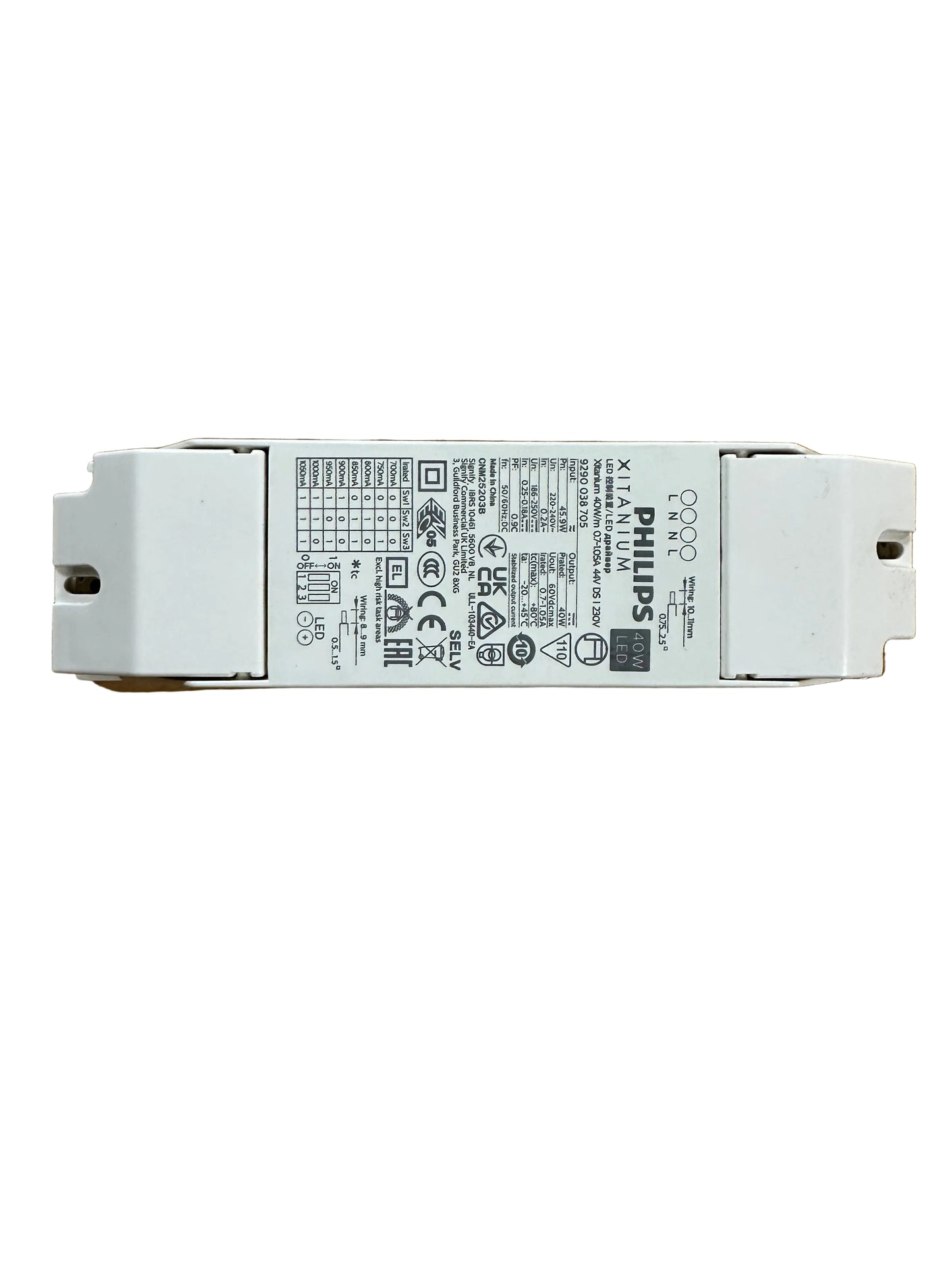 Philips 929003870506 Xitanium 40W/m 0.7-1.05A 44V DS I 230V - LED Retro