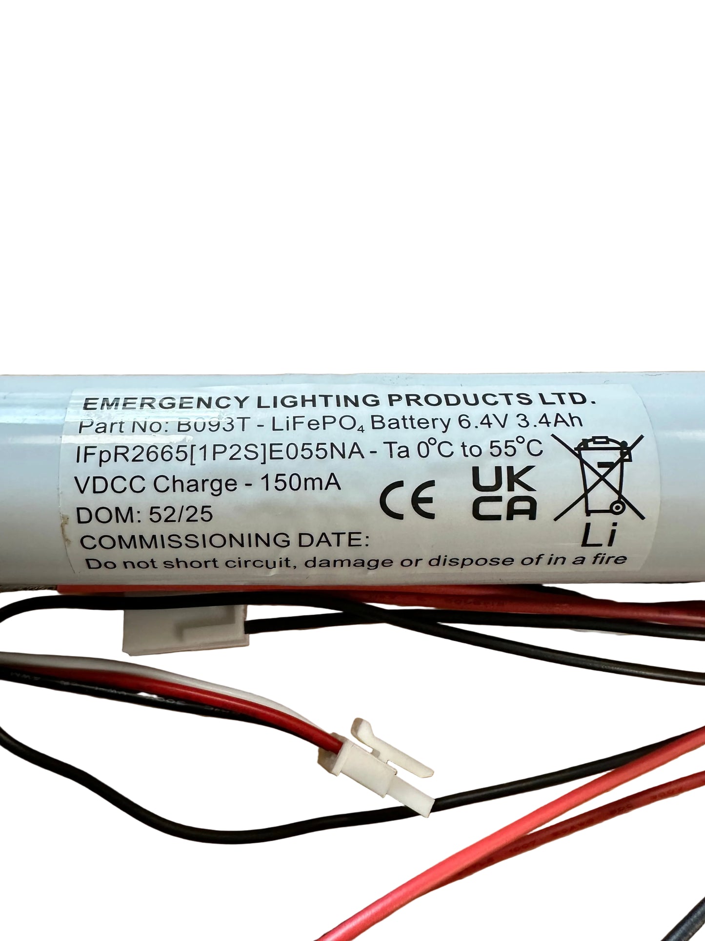 ELP B093/T 6.4V 3.4Ah LiFePO4 Battery Stick - Replaces B084 c/w + BL018/T/2W - LED Retro