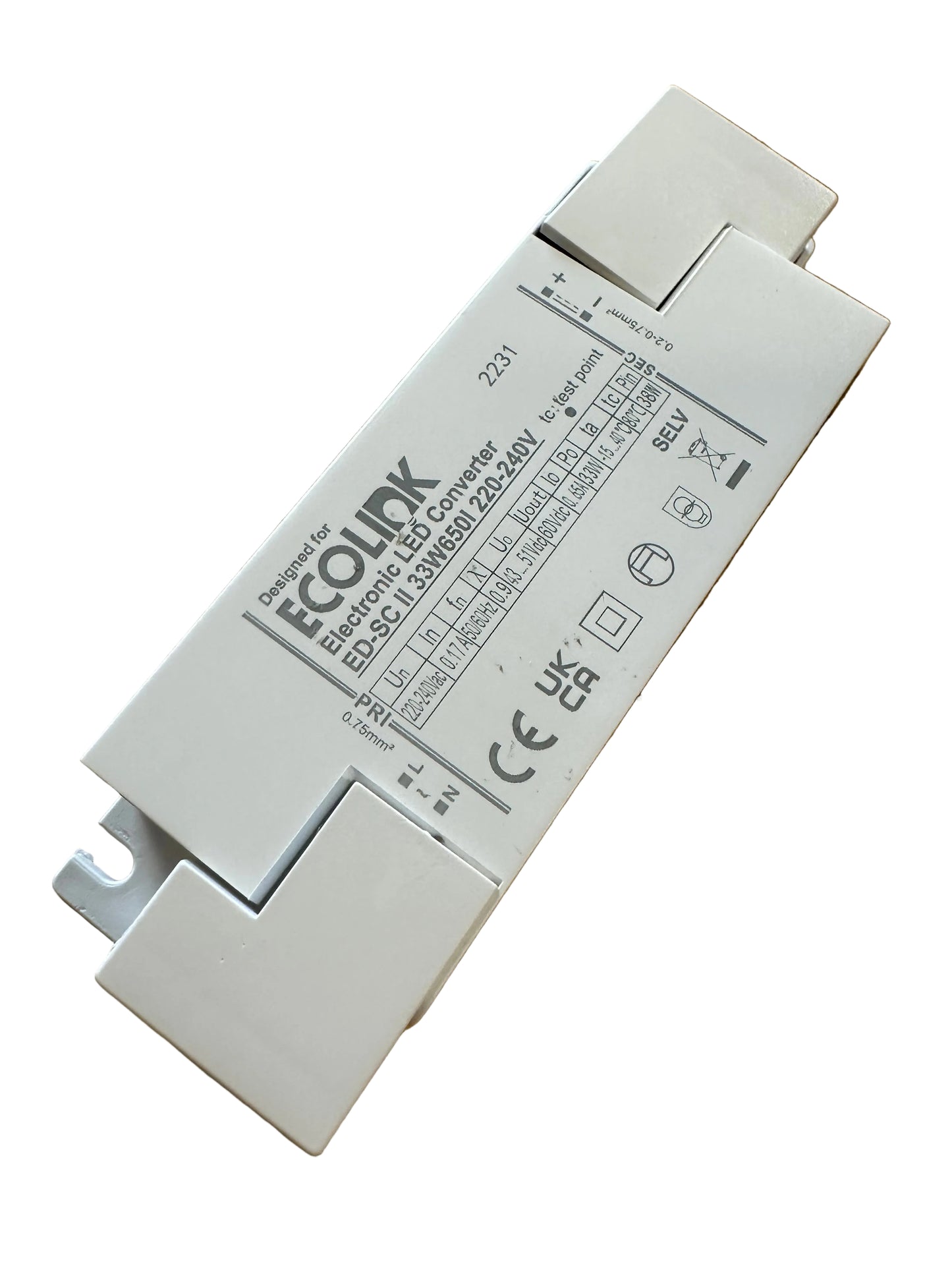 ECOLINK ED-SC II 33W650I 33W 43-51V 650mA LED Driver - LED Retro