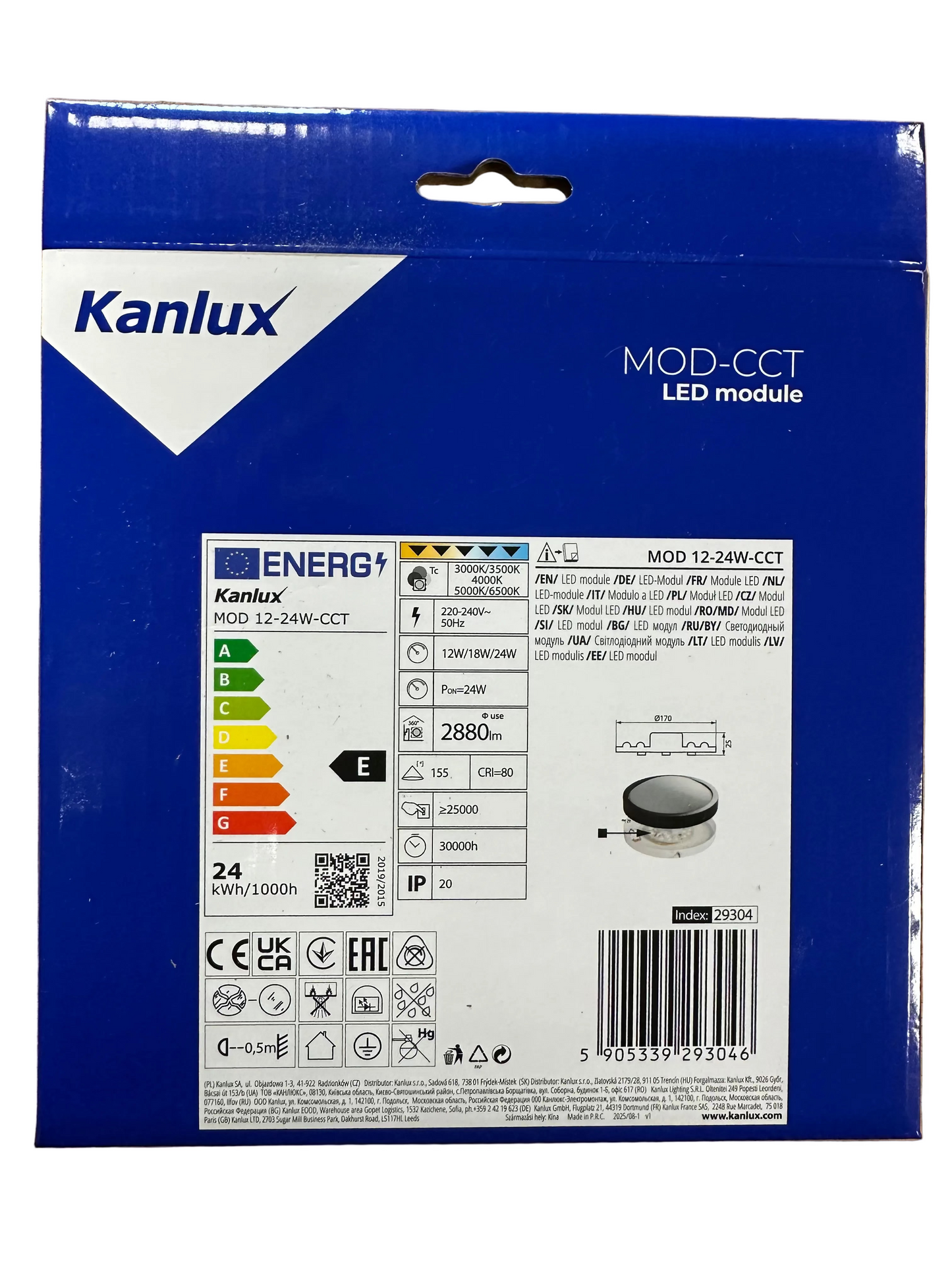 16-28-38W 2D Retrofit LED Quick Fix MOD Light Source 12-18-24W CCT - Kanlux 29304 - LED Retro