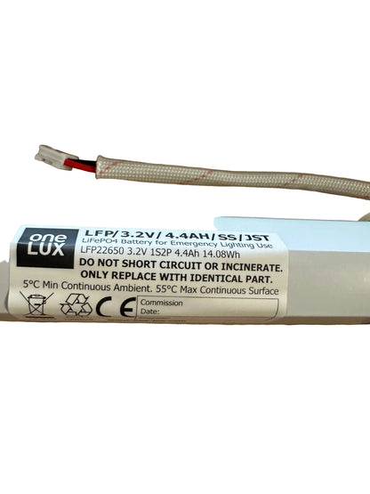 One-Lux OL55/3W/M3/LFP/SS/DST 12-55V 3W DALI/Self-Test LED EM Kit c/w 3.2V 4.4Ah LiFePO4 Battery - LED Retro