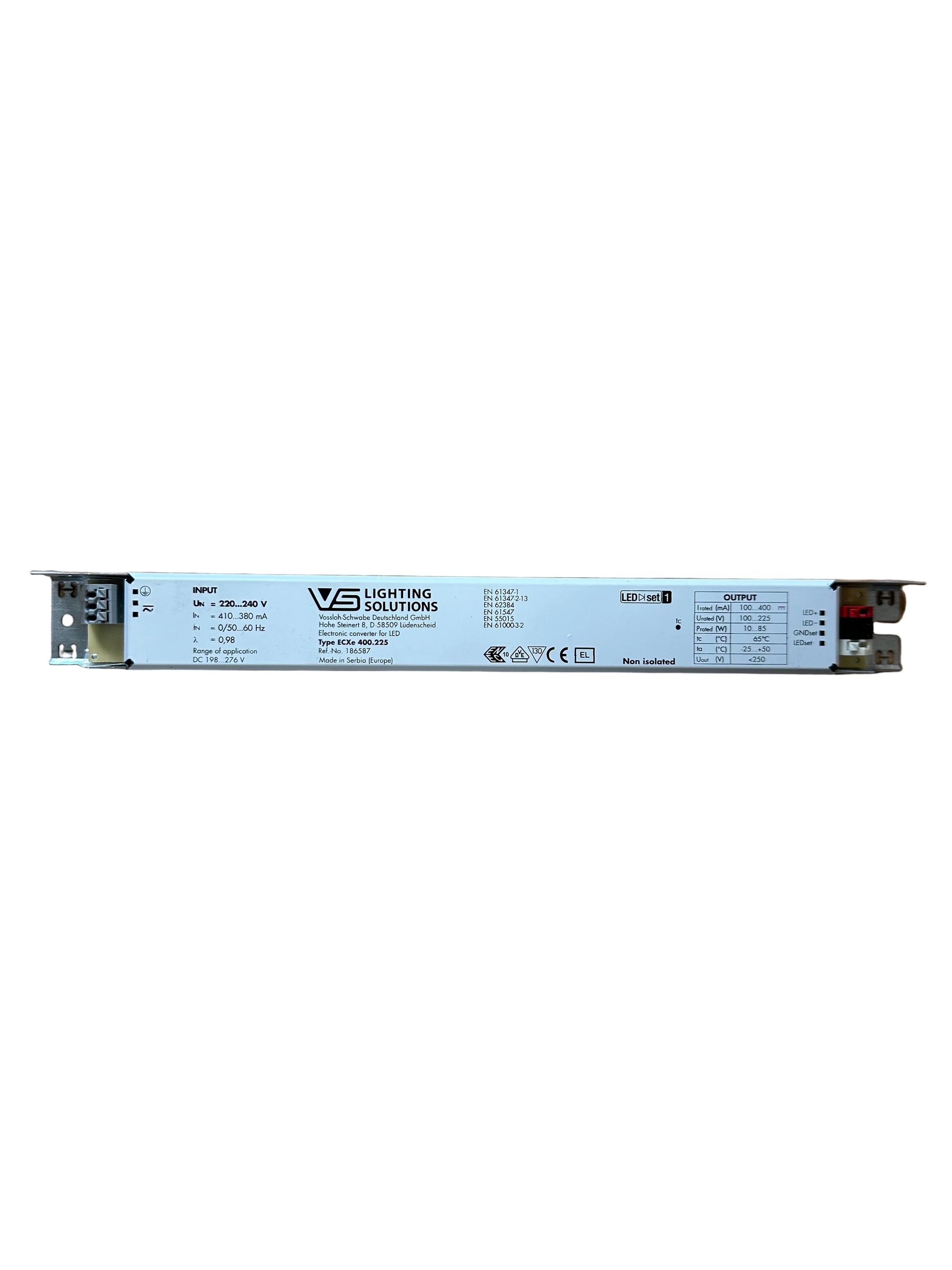 Vossloh Schwabe ECXe400.255 - 186587 - 10-40W 100-400mA Linear LED Driver - LED Retro