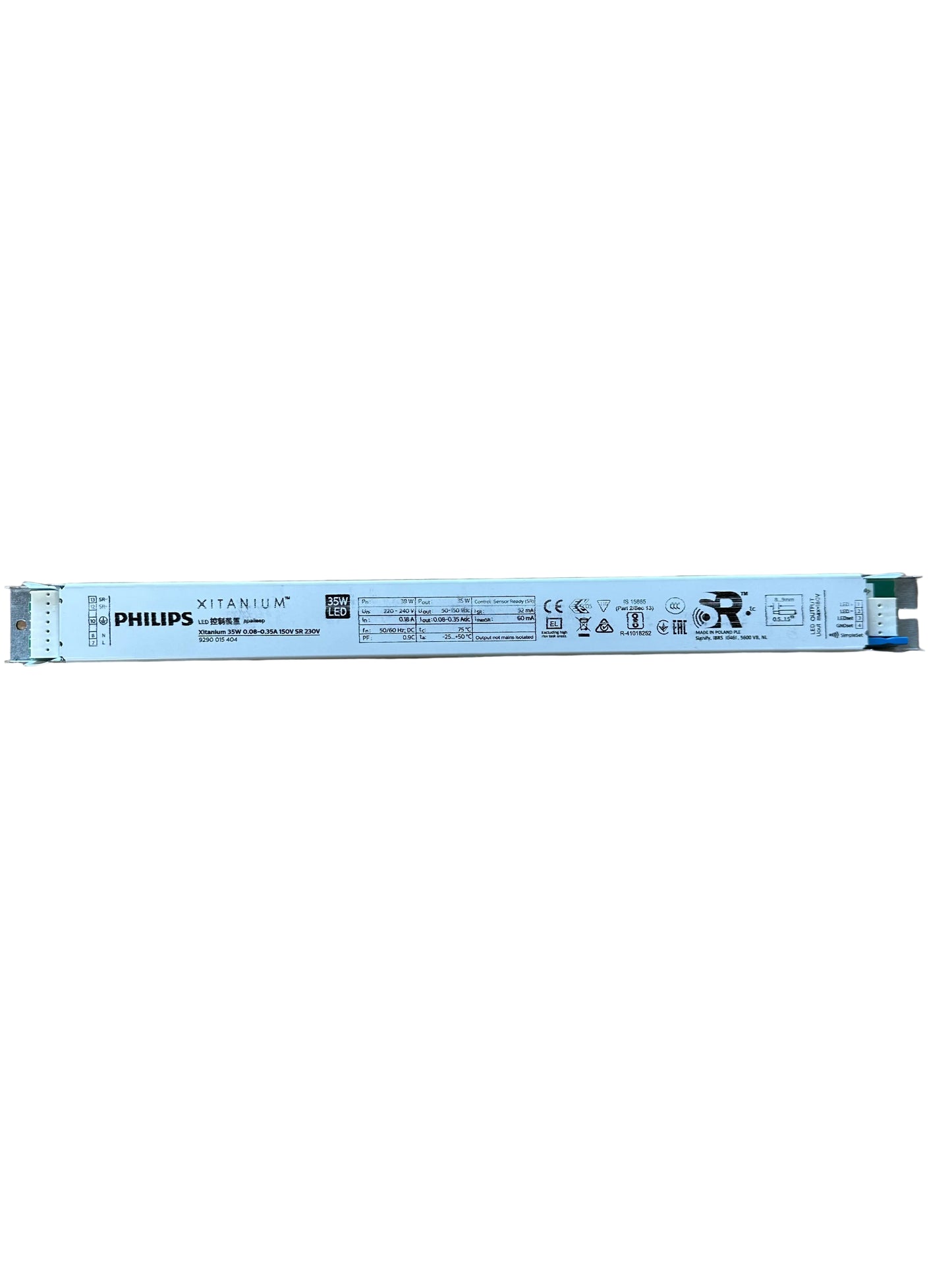 Philips 9290015404 Xitanium 35W 0.08-0.35A 150V SR 230V - LED Retro