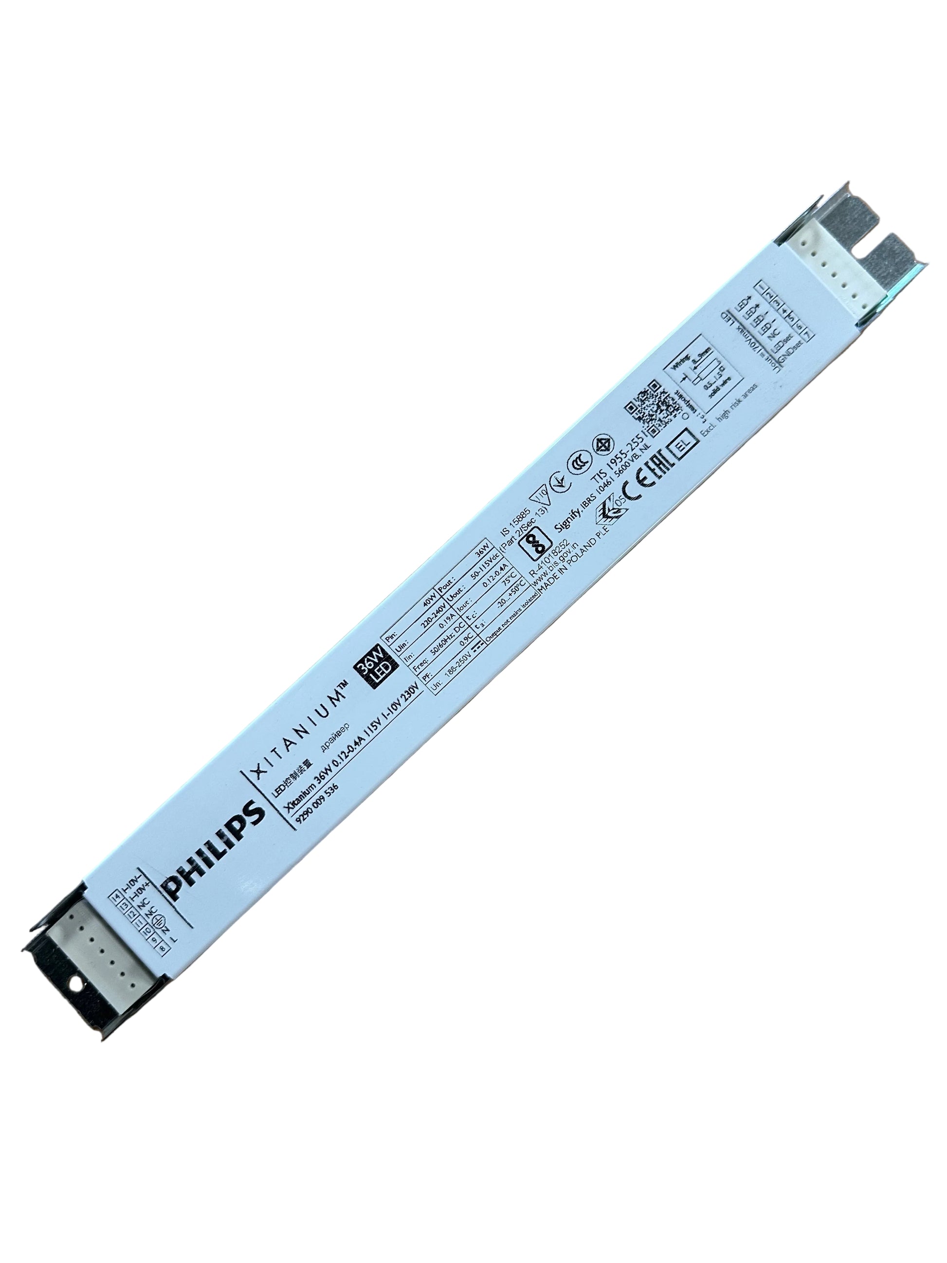 Philips 9290009536 Xitanium 36W 0.12-0.4A 115V 1-10V 230V - LED Retro