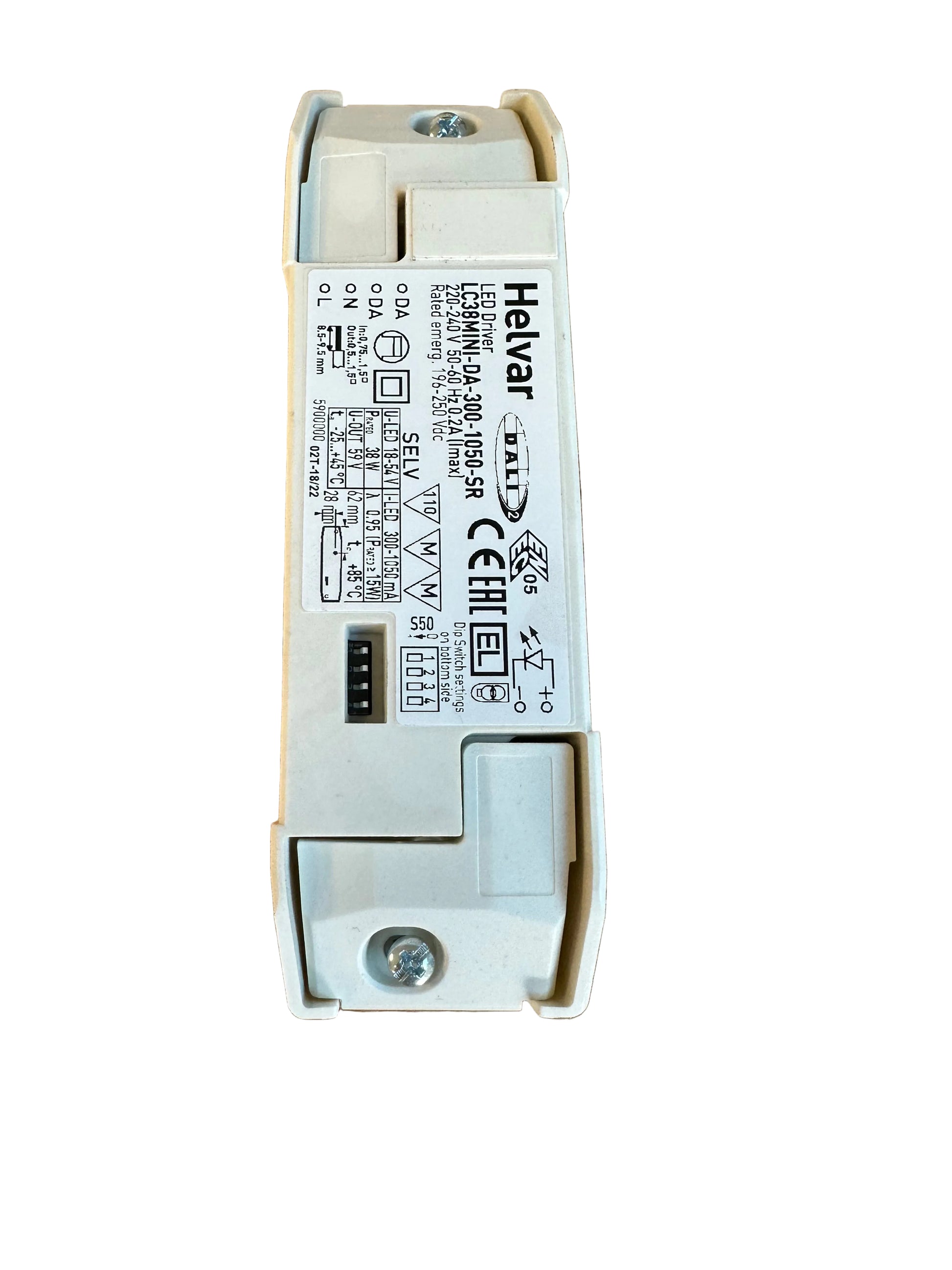 Helvar LC38MINI-DA-300-1050-SR 16-38W 300-1050mA DALI LED Driver - LED Retro