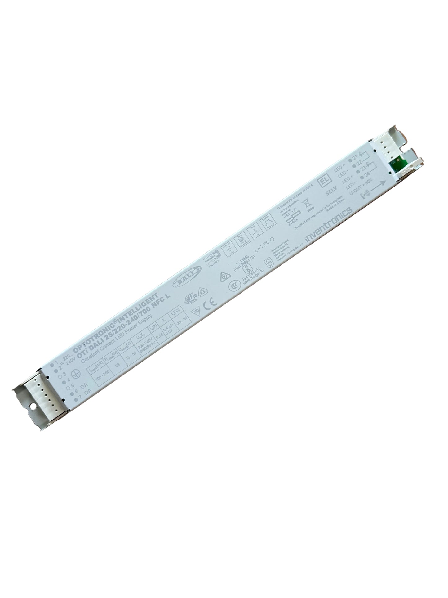 Osram Inventronics OTi DALI 25/220-240/700 NFC L - DALI NFC (SELV) Linear constant current LED driver - LED Retro