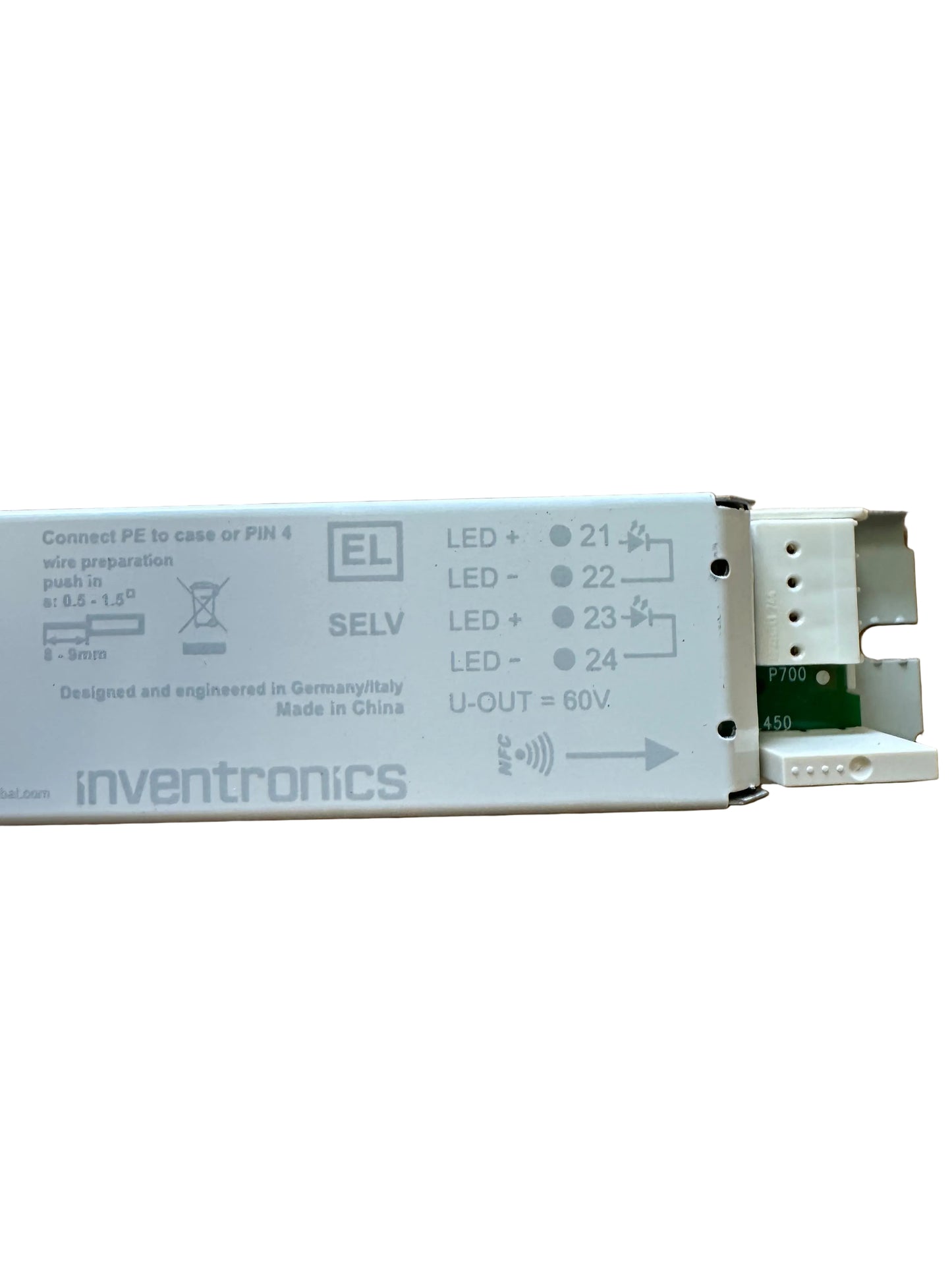Osram Inventronics OTi DALI 25/220-240/700 NFC L - DALI NFC (SELV) Linear constant current LED driver - LED Retro
