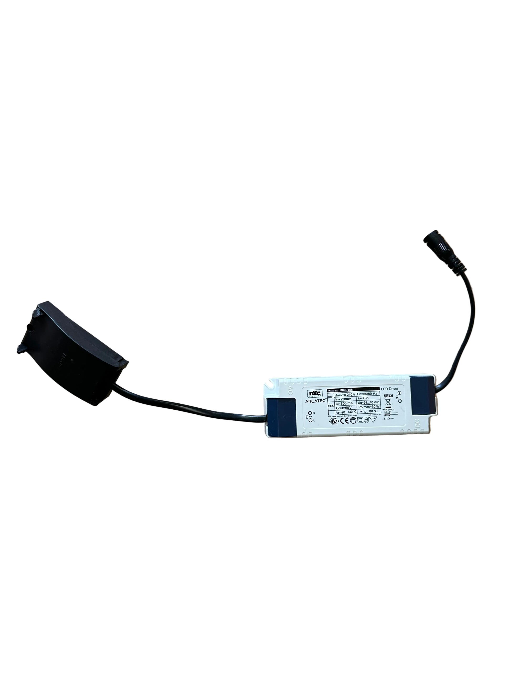 NVC - ARCATEC - D000156 - 30W 700mA 24-40V LED Driver - LED Retro