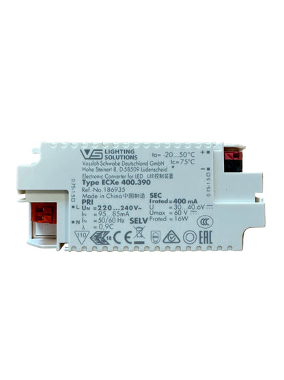 Vossloh Schwabe EXCE 400.390 - 186935 - 16W 400mA 30-46V LED Driver - LED Retro