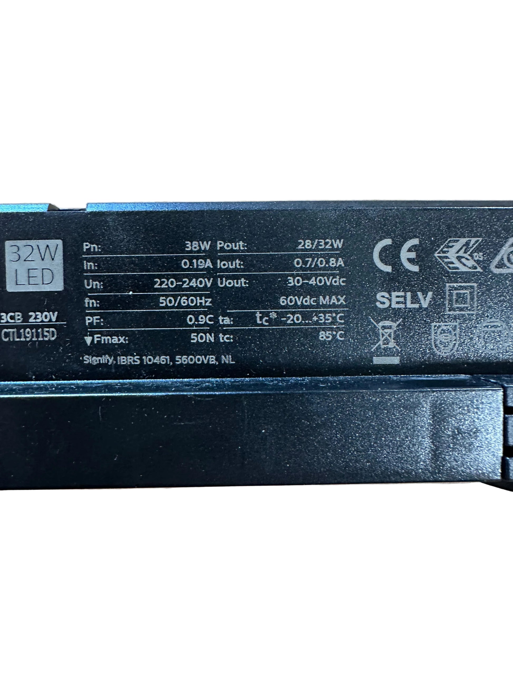 Philips 9290014762 Xitanium 32W/a 0.7/0.8A 40V 3CB 230V - Track Adapter Driver - LED Retro