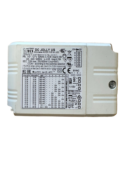TCI 125421 DC JOLLY US - 13-32W 250-900mA - 0-10V - Push - Dimmable LED Driver - LED Retro