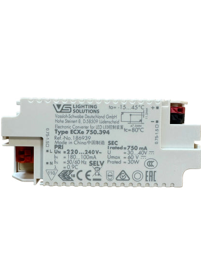 Vossloh Schwabe ECXe 750.394 - 186939 - 30W 750mA 30-40V LED Driver - LED Retro
