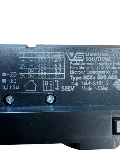 Vossloh Schwabe ECXe 500.468 - 187121 - 14.7-21W - 20-42V Track Adapter Driver - LED Retro
